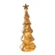 thumbnail image 1 of Figura De árbol De Navidad De Cristal Con Luz, Decoración Navideña Para Ventana, Hogar, Festival, L, Dorado, 1 of 3