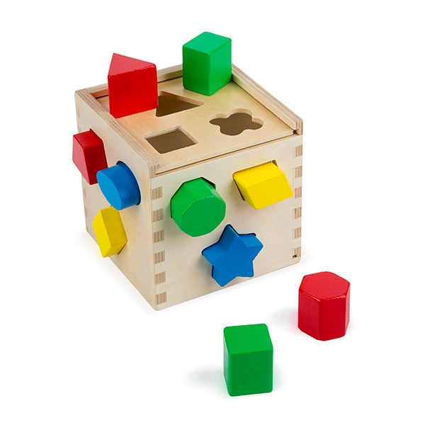 Melissa & Doug Cubo De Madera Encaje