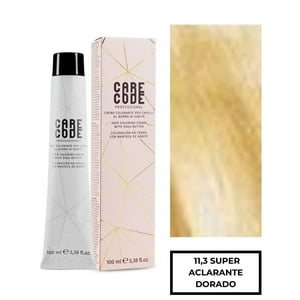 Care Code - Tintura Profesional Permanente 100 Mlsuper Aclarante Dorado 11,3 + Oxigen 150 Ml 20 Vol