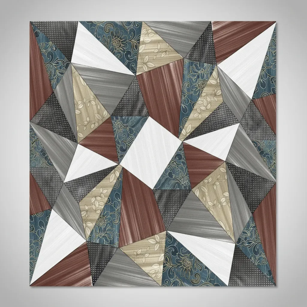 Casadeliacl - Alfombra Decorativa 3d T.f.i Diseño Moderno 240 M 200 M 3d Burdeo Con Blanco