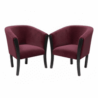 Muebles New - Sitiales Americano Burdeo Felpa