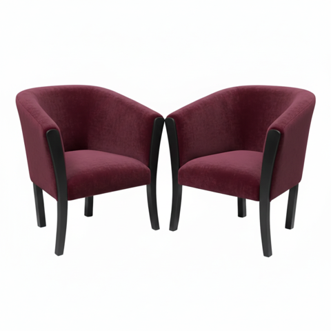 Muebles New - Sitiales Americano Burdeo Felpa