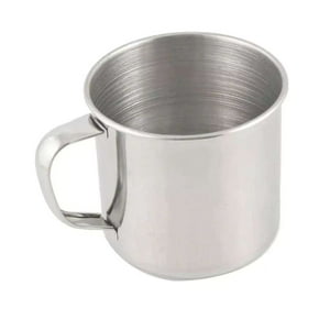 Oem - Pack 12 Vasos De Acero Inoxidable Vaso Mug Camping 9X9Cm