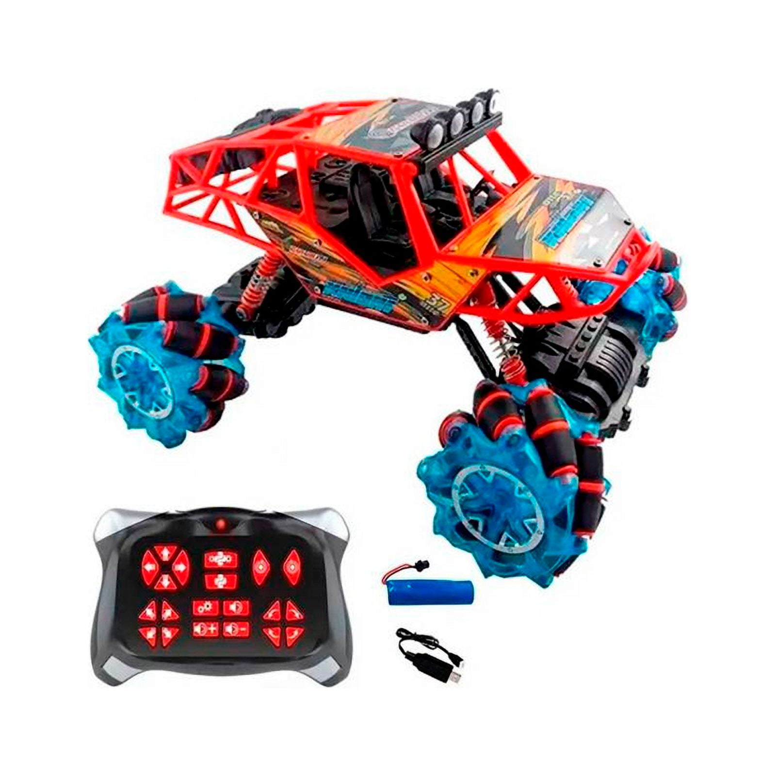 Genérico - Auto A Control Remoto 4x4 Todo Terreno Drifting Recargable Rojo