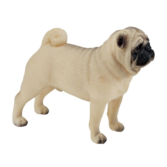 Figura De Perro Shar Pei Chino En Miniatura, Artesanía De PVC, Simulación Para Amantes De Los Perros