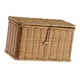 thumbnail image 2 of Canasta de almacenamiento con tapa Organizador doméstico de almacenamiento Rectangular para la mesa de la sala de estar Pantelera de baño de cocina de 24CMX14CMX14CM, 2 of 5