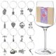 thumbnail image 1 of Colgantes para Copas de Vino Gnollko 16 piezas Regalos de Fiesta, 1 of 8