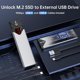 thumbnail image 2 of Carcasa SSD SSK SHEC325 PRO M.2 NVMe SATA 10 Gbps, 2 of 3
