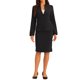 thumbnail image 2 of INSPIRE CHIC Conjunto de Falda para Mujer Regreso a Clases Traje de Maestra Conjunto de Blazer sin Cuello y Faldas Lápiz 2 Piezas Conjuntos Elegantes 2XL Negro, 2 of 6