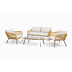 thumbnail image 2 of Set Terraza Ratán 4 Piezas Sofá + Sillones con Cojines, 2 of 11
