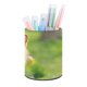 thumbnail image 1 of Shiba Inu-theme Cylinder Pen Holder Pencil Organizer with Flannel Lining PVC Leather Material Cardboard Base for study work 10*8CM, 1 of 6