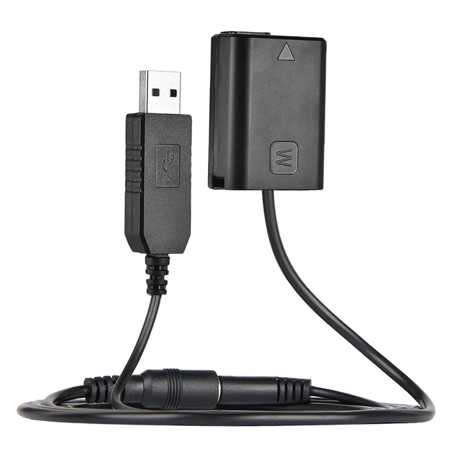 Magideal - Adaptador De Batería Simulada Np- Kit De Acoplador De Cc Usb Adaptador De Corriente Usb 5v 2a Reemplazo Del Para A5100 A6300 A6000 A