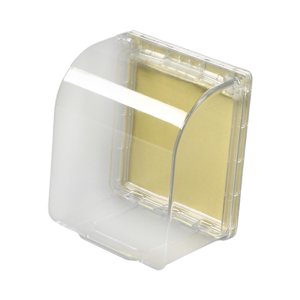 Magideal - Cubierta Protectora De Salida Autoadhesiva, Caja Antiaplash, Cubierta De Enchufe Impermeable Para Placa De Interruptor De Toma De Corriente De Baño Al , Blanco Transparente
