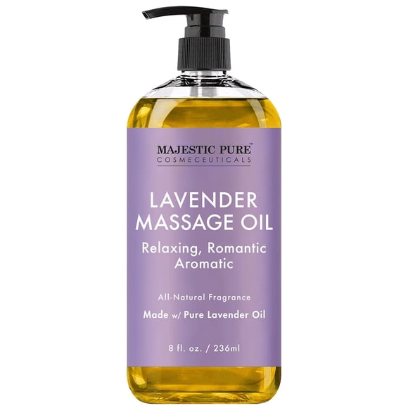 Aceite de masaje Majestic Pure Lavender para terapia de masaje 240 ml