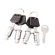 thumbnail image 1 of Candados Para Portaequipajes De Techo Con Llave Para Portaequipajes De Techo, Portaesquís Y Portakayaks Tipo B, 1 of 5