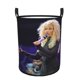thumbnail image 1 of Nicki Minaj Cesta de lavandería de gran capacidad redonda con asa, bolsa para ropa sucia plegable, almacenamiento para dormitorio, baño y lavadero 44x35 cm, 1 of 6