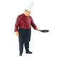 thumbnail image 4 of Cook Chef Figurines Building Scene Figuras Pintadas A Escala 1:64 Chef Red 4, 4 of 5