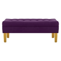 Bodevir - Banqueta Wood 2C Felpa 01 Morado