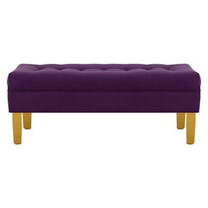 Bodevir - Banqueta Wood 2C Felpa 01 Morado
