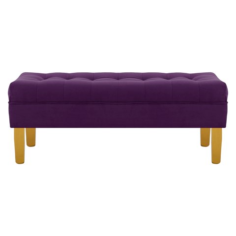 Bodevir - Banqueta Wood 2C Felpa 01 Morado