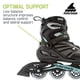 thumbnail image 5 of Patín Rollerblade Zetrablade para mujer, color negro/azul claro, 5 of 7