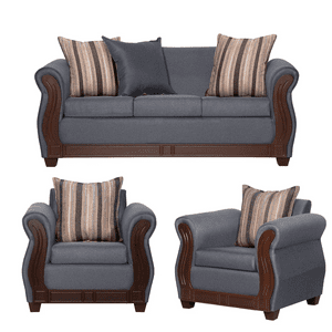 Ruzam Mobel - Juego De Living Atenas 3-1-1 Gris