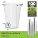 thumbnail image 2 of Vasos para bebidas frías Stock Your Home, transparentes, 350 ml (paquete de 100), compostables, 2 of 7