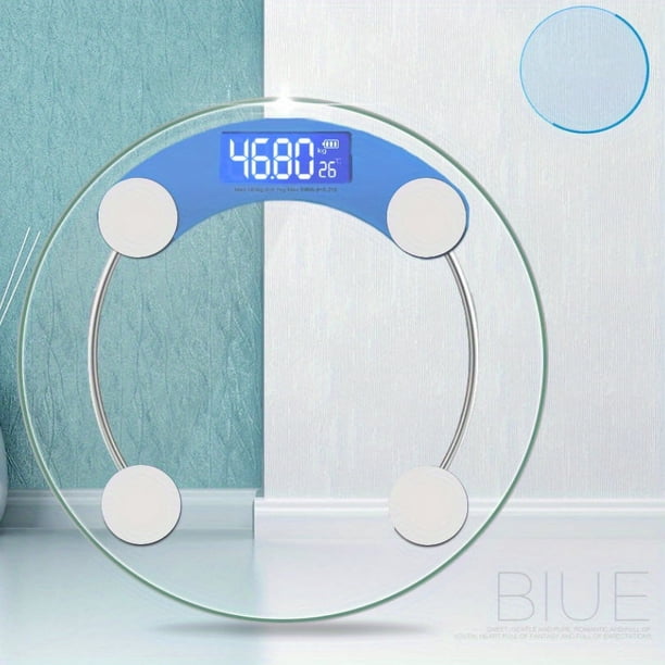 1pc Smart Digital Bathroom Scales with LCD Display and 180kg Capacity - Accurately Measure Body Weight and Track Progress
