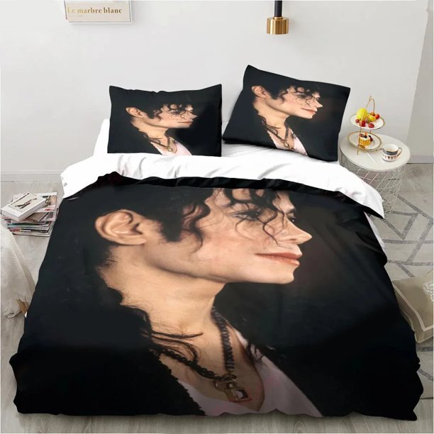 ing Michael Jackson Bedding Set Duvet Cover Bed Set Quilt Cover Pillowcase Comforter Size Boys Adult Bed Sheets