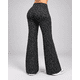 thumbnail image 3 of Pantalón Palazzo Ancho Leopardo Gris Ajustable Cordón, 3 of 4