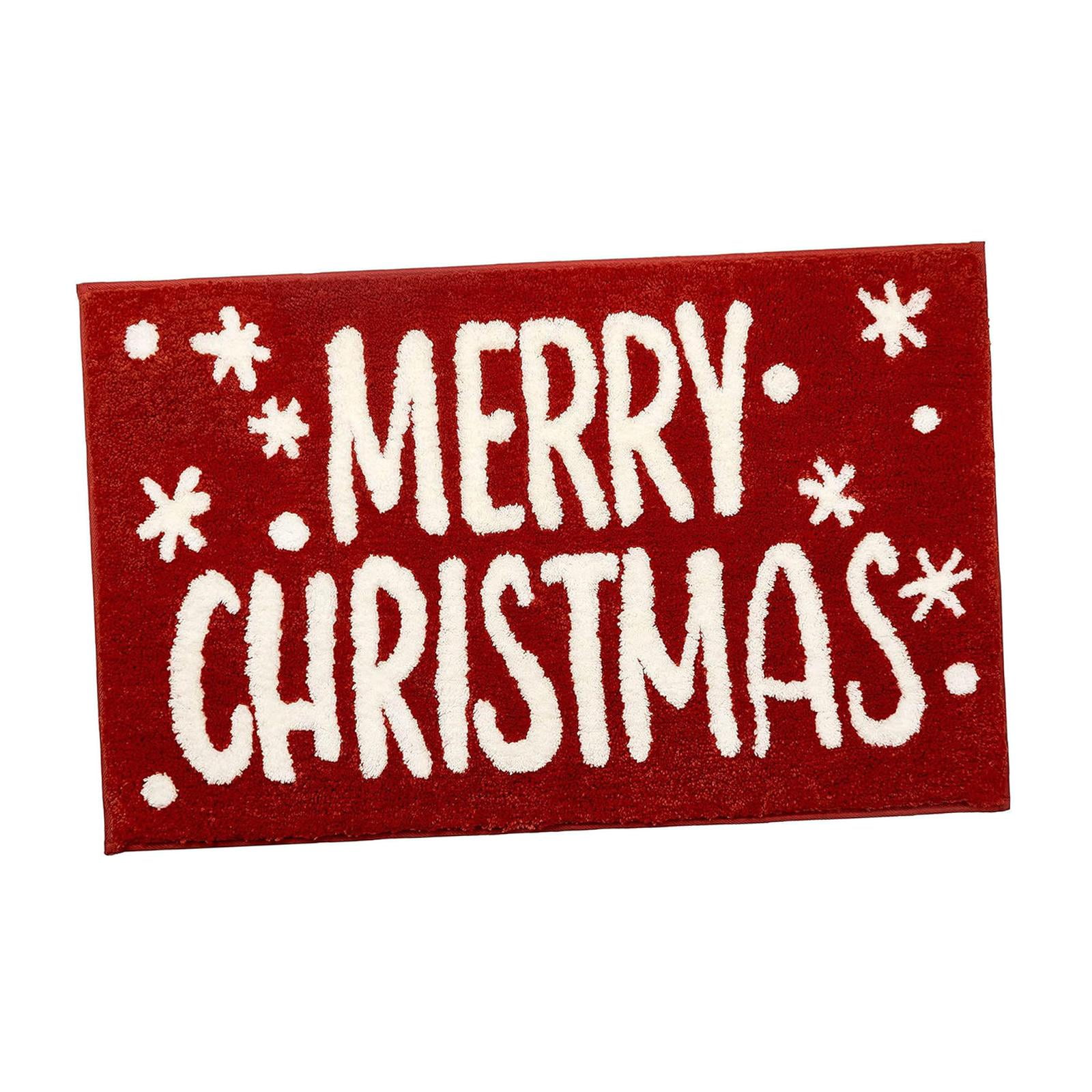 Magideal - Alfombrilla Navideña Para Puerta De Entrada, Alfombrilla Para Puerta, Decoración Navideña, Alfombra Navideña Antideslizante, Alfombrilla Navideña Para