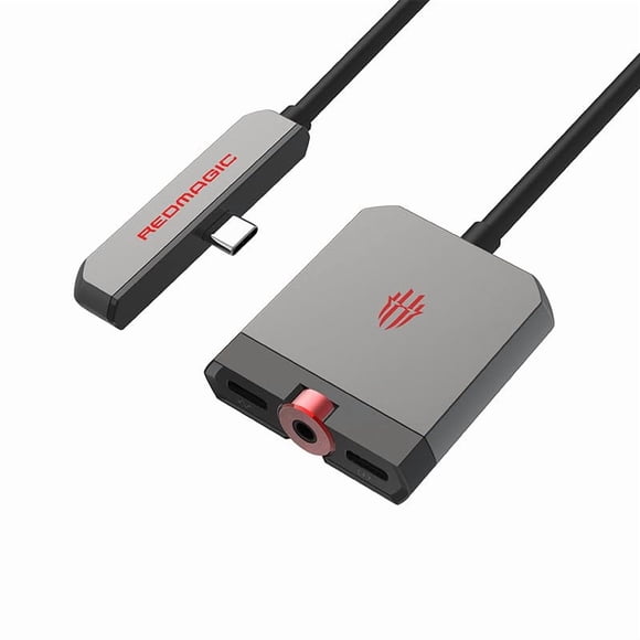 Nubia RedMagic Adaptador 2 en 1 USB C a Auriculares 3,5 mm
