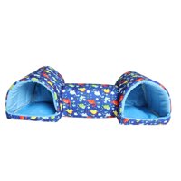 Magideal - Escondite Para Hámster, Túnel Para Conejillos De Indias, Jaula Portátil Y Transpirable, Accesorios Para Conejos, Casa Para Animales Pequeños, Erizos Y Azul