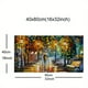 thumbnail image 1 of 1pc HD Printed Wall Painting, Lover Couple Picture, Modern Abstract Landscape, Walking Down The Street, Knife Oil Painting Print On Canvas, Living Room Decor, Poster Wall Art, Gift, Frameless, 1 of 4