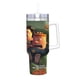 thumbnail image 2 of La Gran Aventura de Nate Vaso aislado de acero inoxidable con asa, diseño temático, regalo para familia, amigos y fans; incluye pajita y encaja en el portavasos estándar, 40 oz, 2 of 6