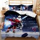 thumbnail image 1 of Ice Hockey Duvet Cover Set Twin Hockey Sport Player Bedding Set Winter Extreme Sport Game Polyester Comforter Cover Set King Bed Sheets, 1 of 5