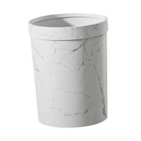 Magideal - Bin De Basura De La Basura, Canasta De Papel, Reutilizable, Cesta De Basura Moderna Redonda, Recipiente De Basura Para La Oficina De La Sala De Estar, Blanco