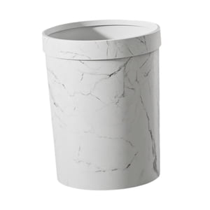 Magideal - Bin De Basura De La Basura, Canasta De Papel, Reutilizable, Cesta De Basura Moderna Redonda, Recipiente De Basura Para La Oficina De La Sala De Estar, Blanco
