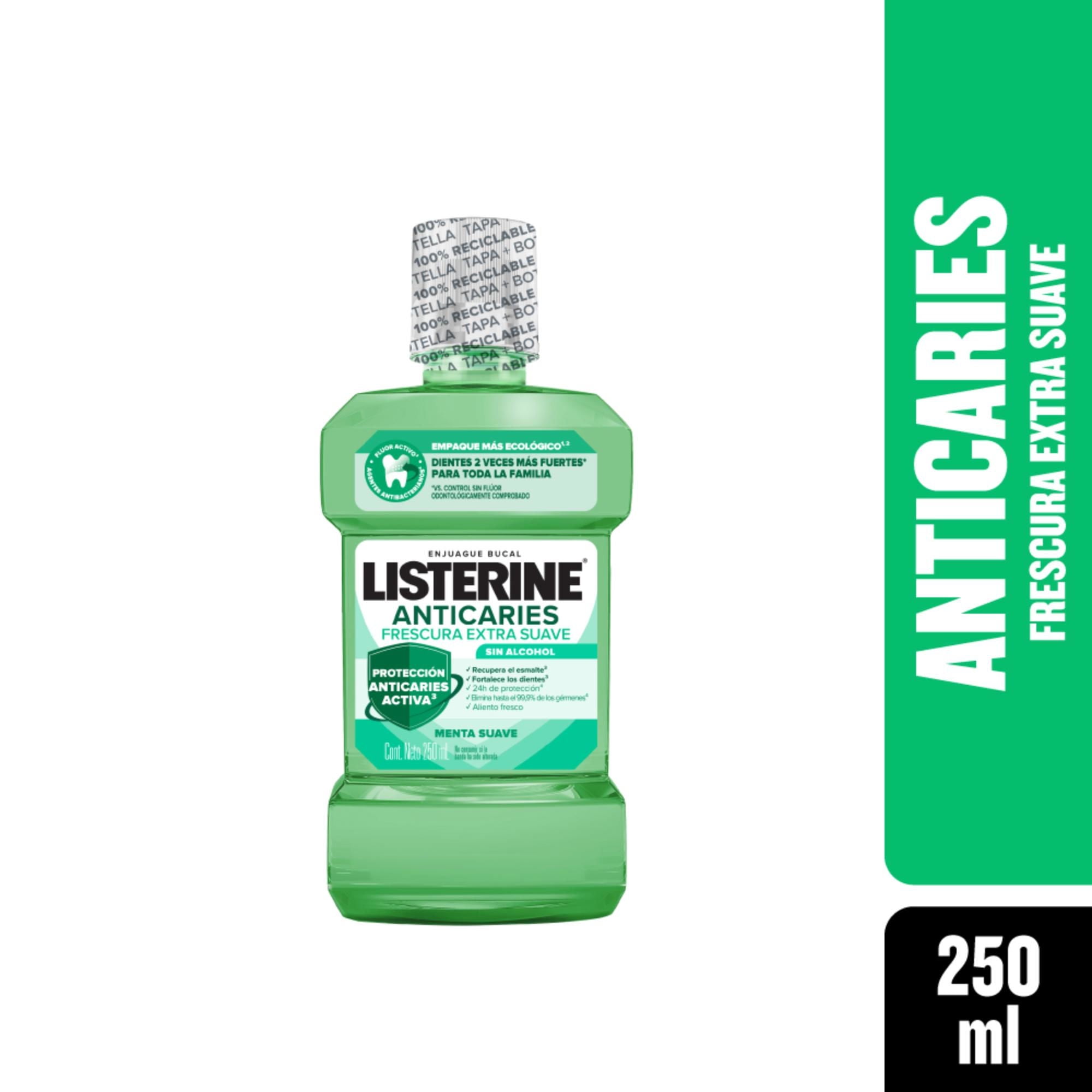 Listerine - Enjuague Bucal Anticaries Zero Alcohol