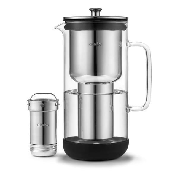 Filtro purificador de acero inoxidable Water Pitcher Aarke, 1,2 L