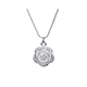 thumbnail image 1 of Collar Plateado Con Colgante Flor De Rosa, 1 of 3