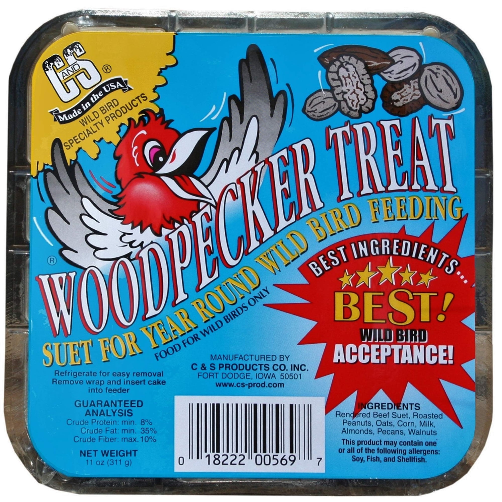 Golosina Bird Seet C&S Woodpecker, 311 g