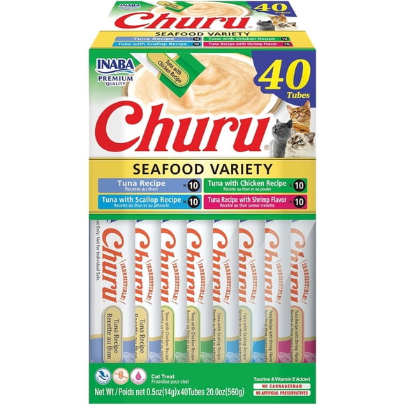 Snack para Gato Inaba Churu Tubo 14 g Crema para Lamer con Taurina