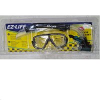 Ez-Life - Mascara Y Snorkel Buceo Techno Set Silicona Negro Transparen