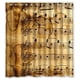 thumbnail image 1 of Cortina de ducha con notas musicales, juego de cortinas de baño con ganchos, tamaño 60 x 72 pulgadas, 1 of 3