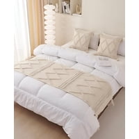 Todo Para El Hogar - Juego De Piecera De Cama Mas 2 Cojin Con Fundas Modelo Boho