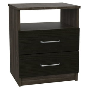 Fmfurniture - Velador 2 Cajones Fm-025N - Negro
