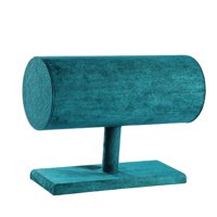 Ioensy - Soporte De Exhibición Resistente Para El Cabello, Flocado Suave Para Pulsera, Collar De Joyería, Verde Oscuro