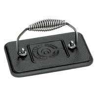 Grill Press Lodge, Hierro Fundido Presazonado, 11,4 X 17,1 Cm, Color Negro