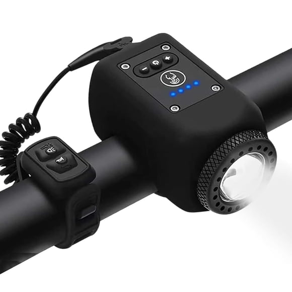 Timbre y luz para bicicleta LESOVI LE-01 de 110 dB, 5 modos, resistente al agua